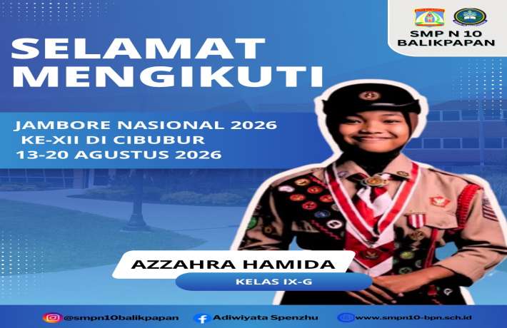 Selamat Mengikuti Jambore Nasional 2026 ke-XII di Cibubur 13-20 Agustus 2026